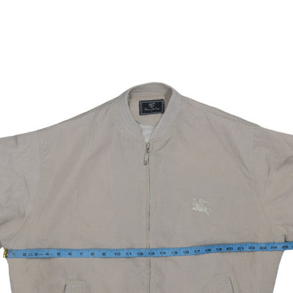 Mens UK Size L GueZhiTing Beige Bomber Jacket