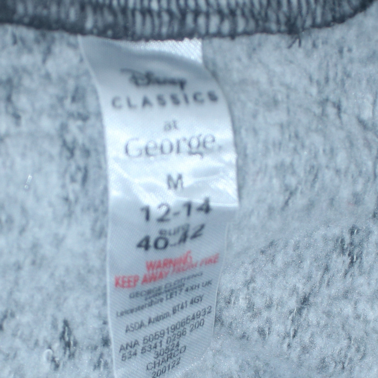 Womens UK Size 12-14 George Black Pullover Sweatshirt