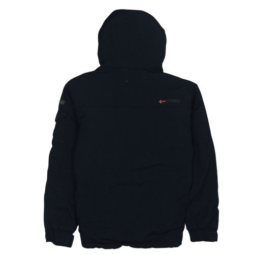Mens UK Size S Geographical Norway Black Anorak Coat