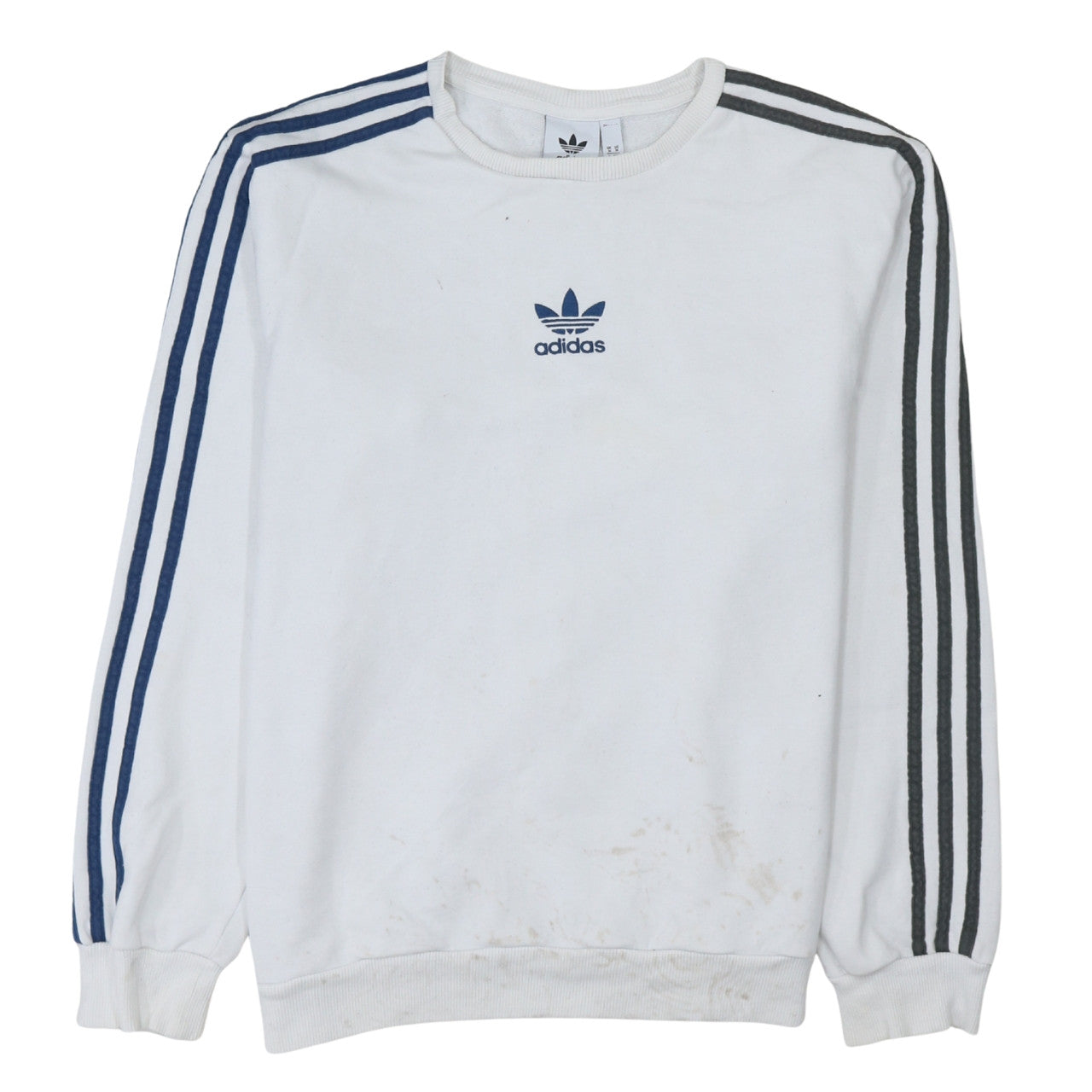 Mens UK Size M adidas White Pullover Sweatshirt