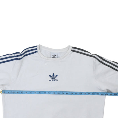 Mens UK Size M adidas White Pullover Sweatshirt