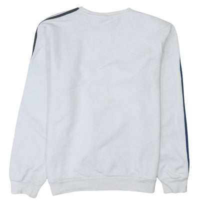 Mens UK Size M adidas White Pullover Sweatshirt