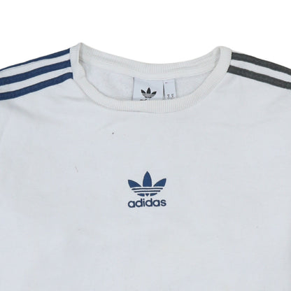 Mens UK Size M adidas White Pullover Sweatshirt