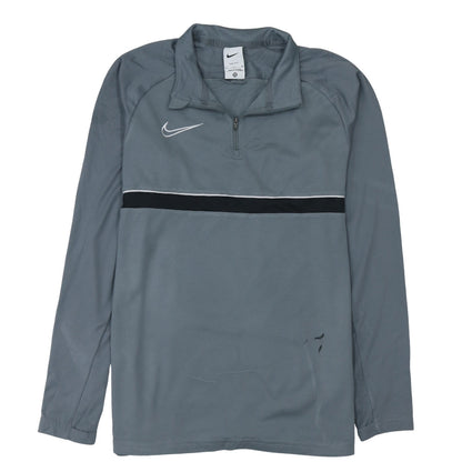Mens UK Size S Nike Grey 1/4 Zip Sweatshirt