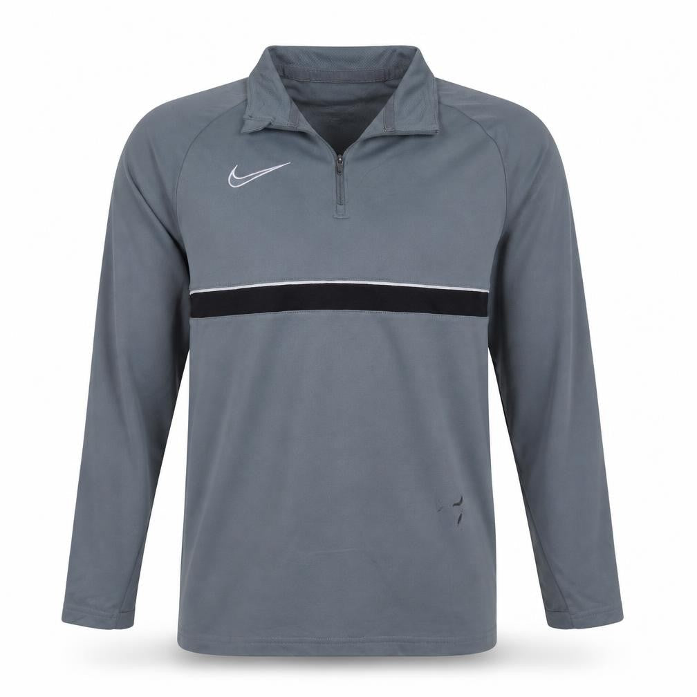 Mens UK Size S Nike Grey 1/4 Zip Sweatshirt