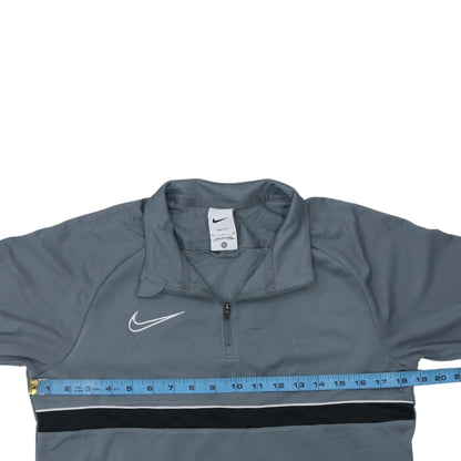 Mens UK Size S Nike Grey 1/4 Zip Sweatshirt