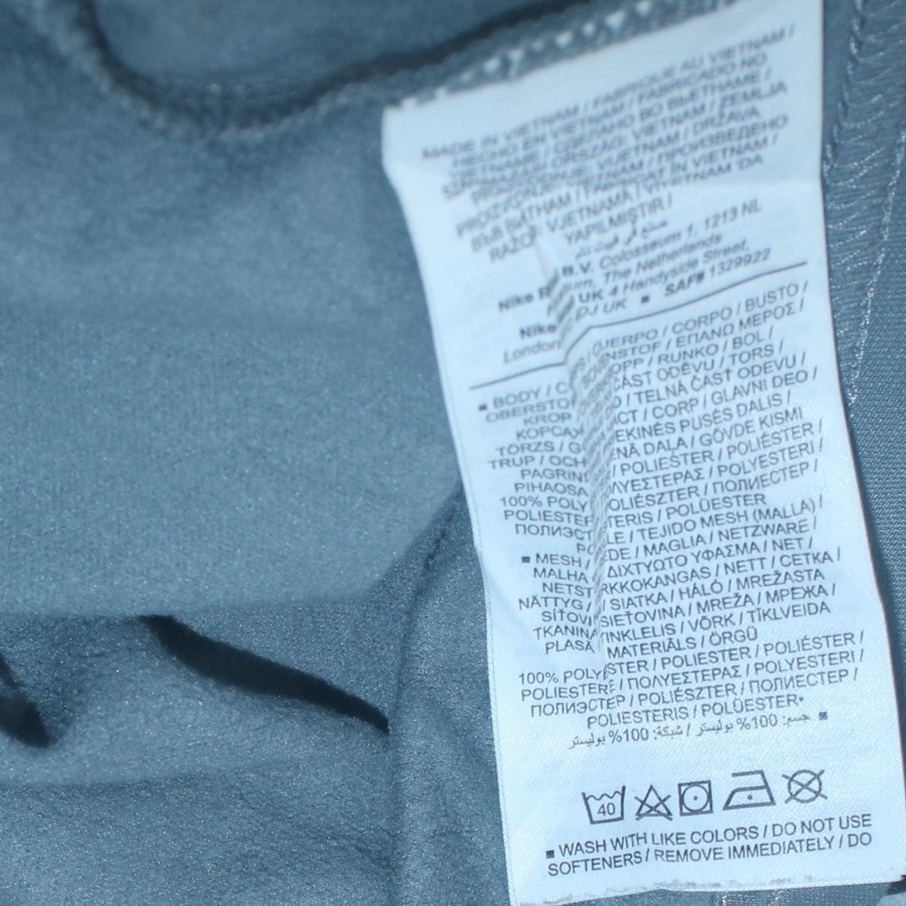 Mens UK Size S Nike Grey 1/4 Zip Sweatshirt