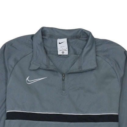 Mens UK Size S Nike Grey 1/4 Zip Sweatshirt
