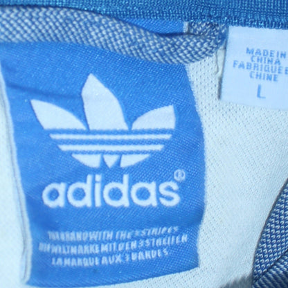Mens UK Size L adidas Blue Full Zip Sweatshirt