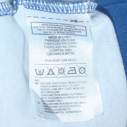 Mens UK Size L adidas Blue Full Zip Sweatshirt