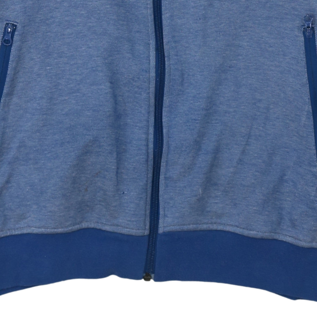 Mens UK Size L adidas Blue Full Zip Sweatshirt