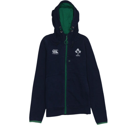 Womens UK Size 10 Canterbury Blue Full Zip Hoodie