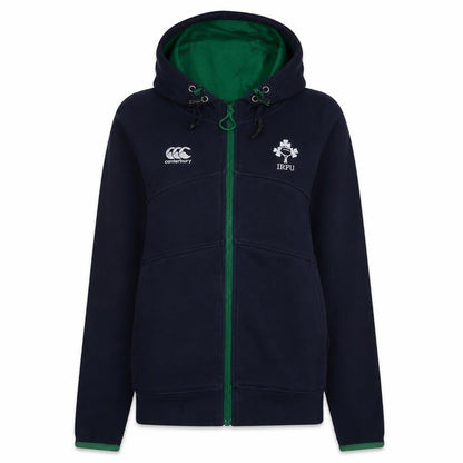 Womens UK Size 10 Canterbury Blue Full Zip Hoodie
