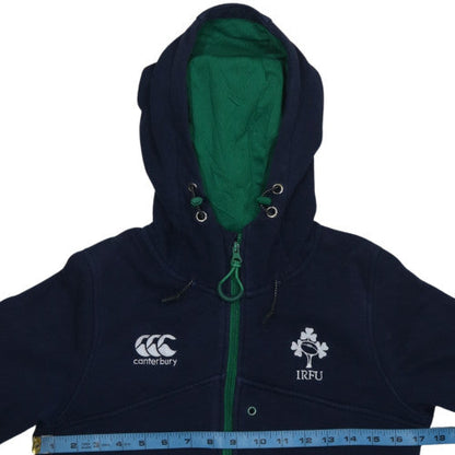 Womens UK Size 10 Canterbury Blue Full Zip Hoodie