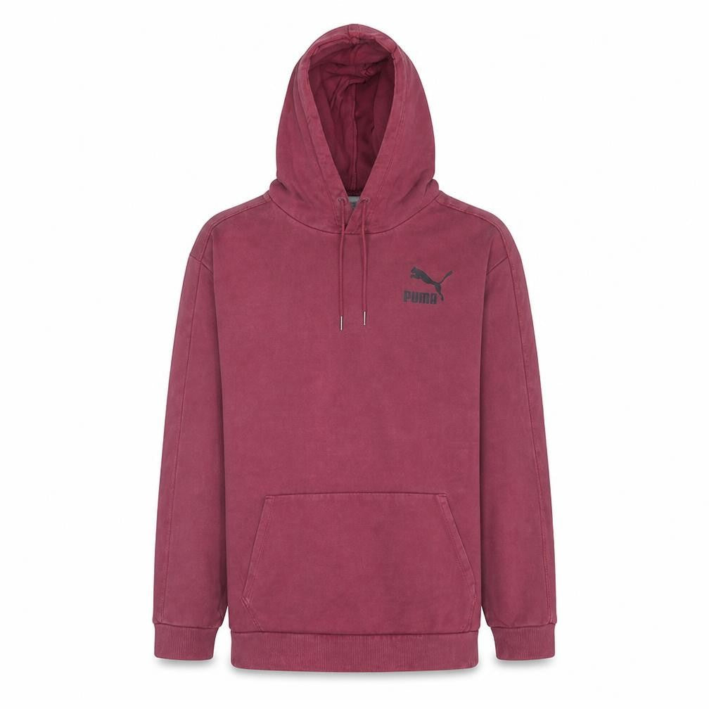 Mens UK Size L PUMA Red Pullover Hoodie