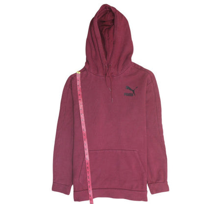 Mens UK Size L PUMA Red Pullover Hoodie