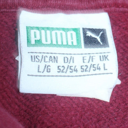 Mens UK Size L PUMA Red Pullover Hoodie