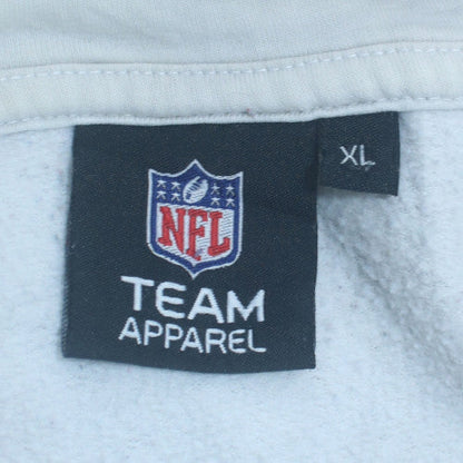 Mens UK Size XL NFL Team Apparel White Pullover Hoodie