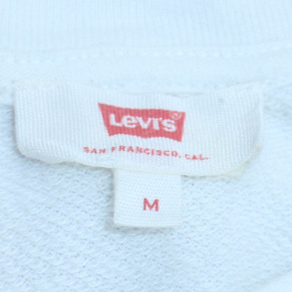 Womens UK Size M Levi's White Pullover Sweatshirt