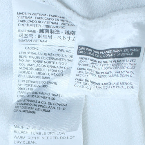 Womens UK Size M Levi's White Pullover Sweatshirt