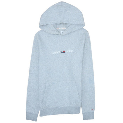 Mens UK Size M Tommy Jeans Grey Pullover Hoodie