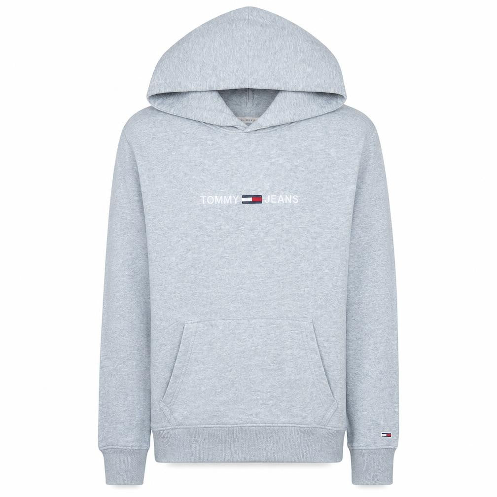 Mens UK Size M Tommy Jeans Grey Pullover Hoodie