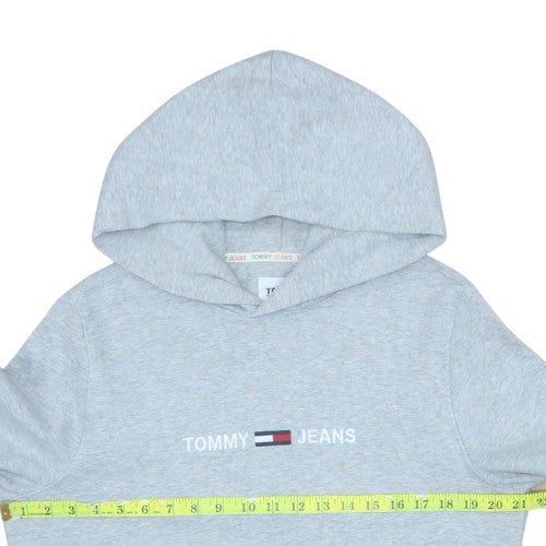 Mens UK Size M Tommy Jeans Grey Pullover Hoodie