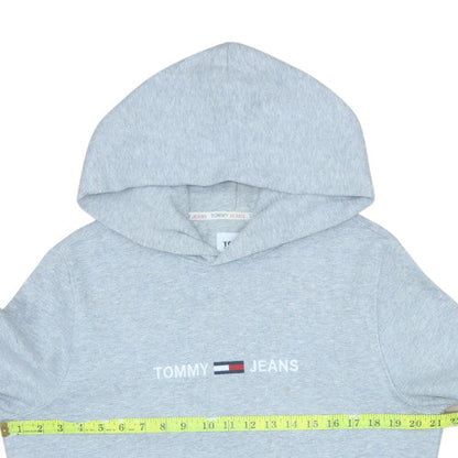 Mens UK Size M Tommy Jeans Grey Pullover Hoodie