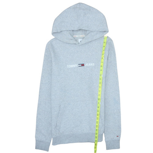Mens UK Size M Tommy Jeans Grey Pullover Hoodie