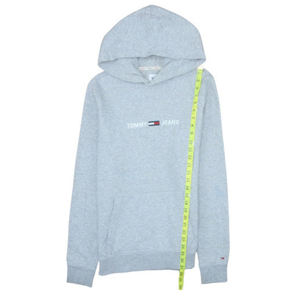 Mens UK Size M Tommy Jeans Grey Pullover Hoodie