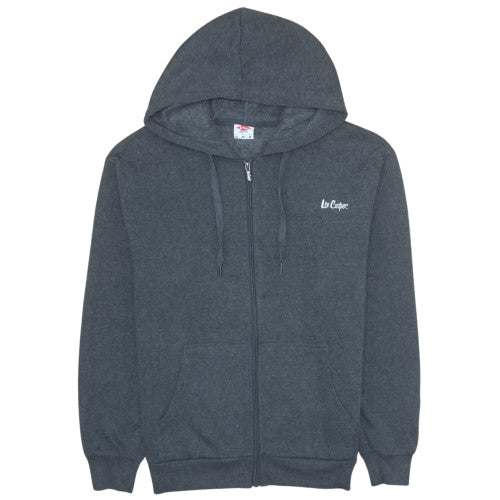 Mens UK Size M Lee Cooper Grey Full Zip Hoodie