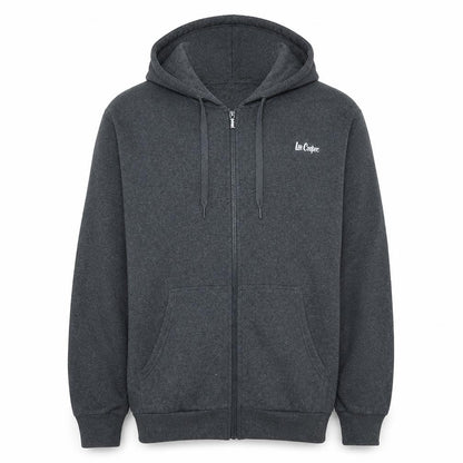 Mens UK Size M Lee Cooper Grey Full Zip Hoodie