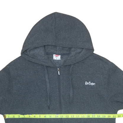 Mens UK Size M Lee Cooper Grey Full Zip Hoodie