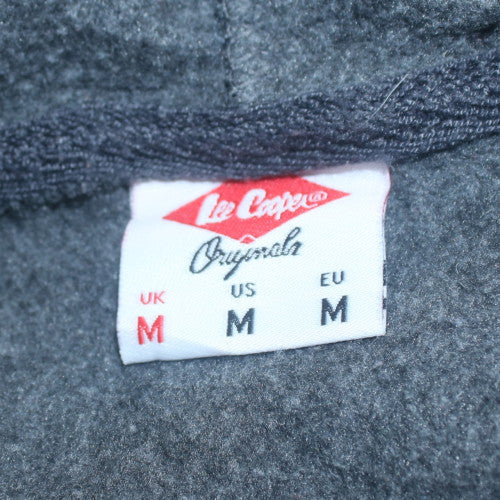 Mens UK Size M Lee Cooper Grey Full Zip Hoodie