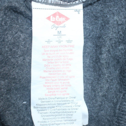 Mens UK Size M Lee Cooper Grey Full Zip Hoodie