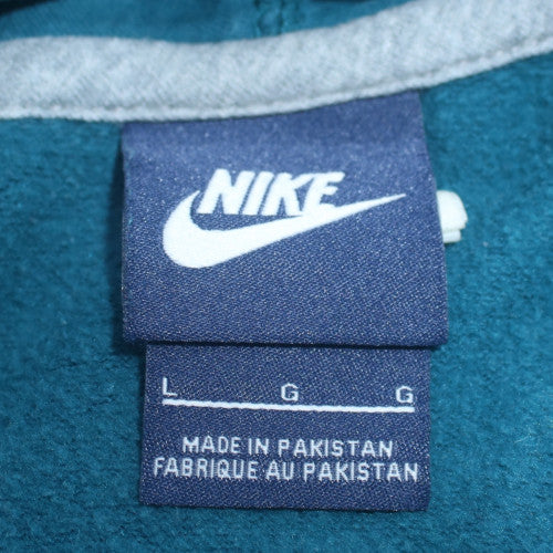 Mens UK Size L Nike Blue Pullover Hoodie
