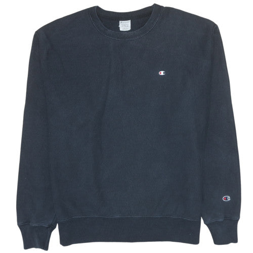 Mens UK Size L Champion Black Pullover Sweatshirt
