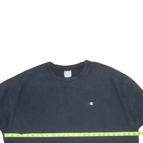Mens UK Size L Champion Black Pullover Sweatshirt