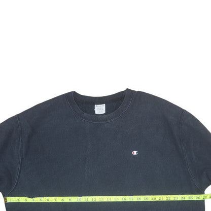 Mens UK Size L Champion Black Pullover Sweatshirt