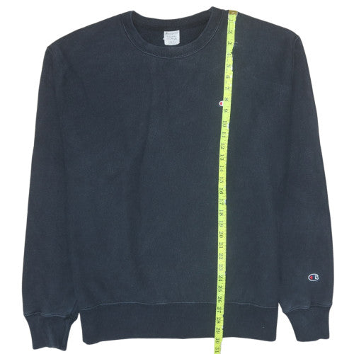 Mens UK Size L Champion Black Pullover Sweatshirt
