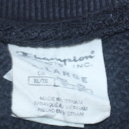 Mens UK Size L Champion Black Pullover Sweatshirt