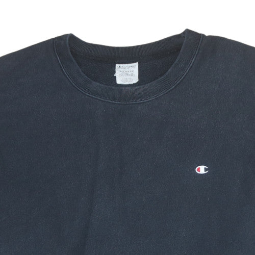 Mens UK Size L Champion Black Pullover Sweatshirt