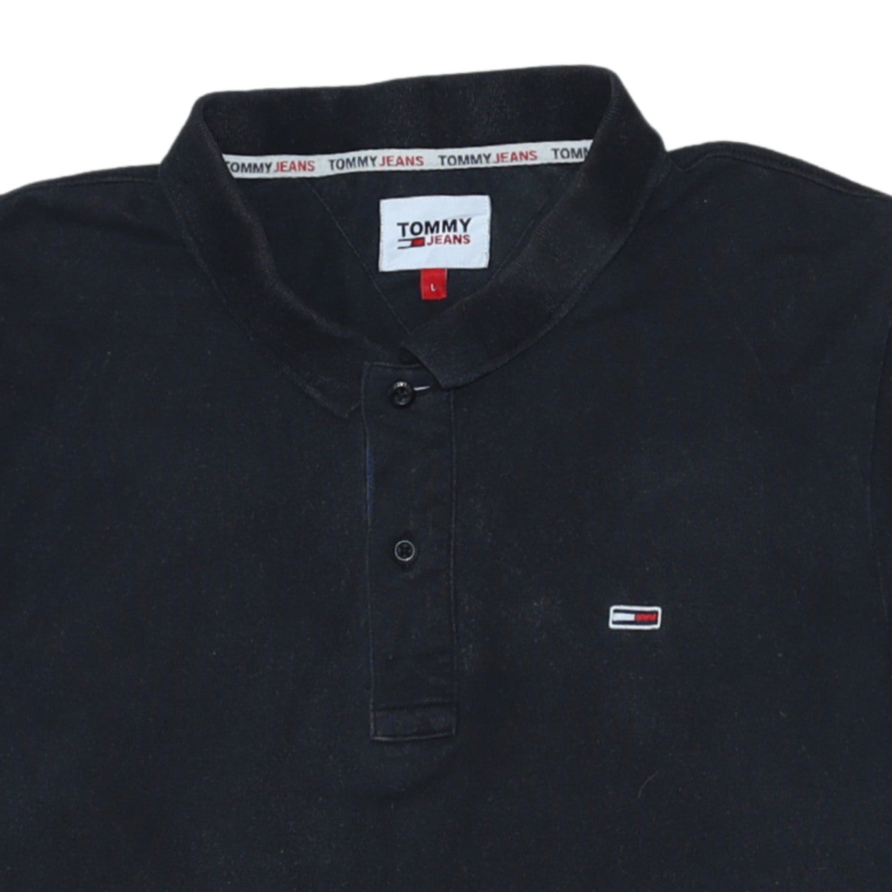 Mens UK Size L Tommy Jeans Cotton Polo Shirt
