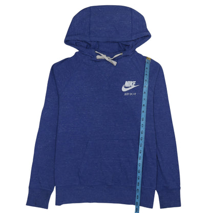 Mens UK Size L Nike Blue Pullover Hoodie