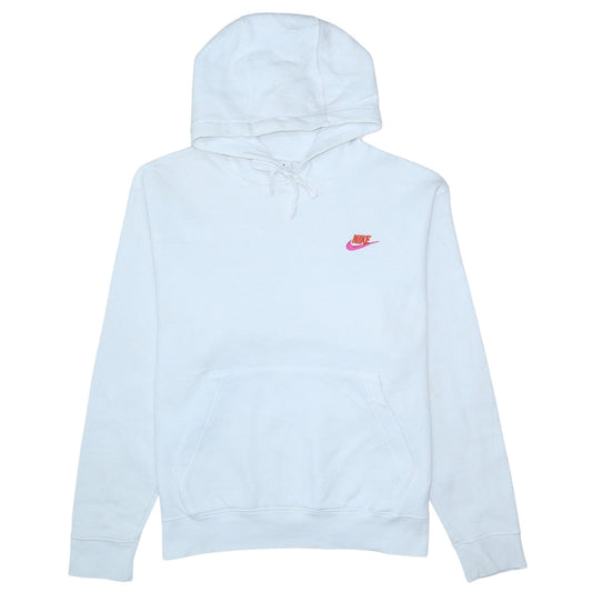 Womens UK Size M Nike White Pullover Hoodie