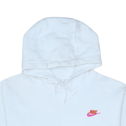 Womens UK Size M Nike White Pullover Hoodie