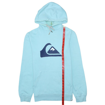 Mens UK Size S Quiksilver Blue Pullover Hoodie