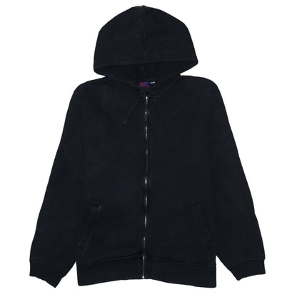 Mens UK Size L Lonsdale Black Full Zip Hoodie