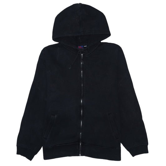 Mens UK Size L Lonsdale Black Full Zip Hoodie