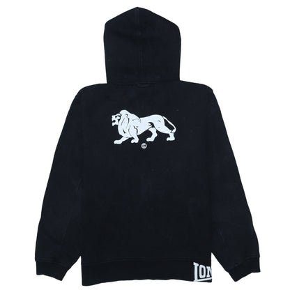 Mens UK Size L Lonsdale Black Full Zip Hoodie